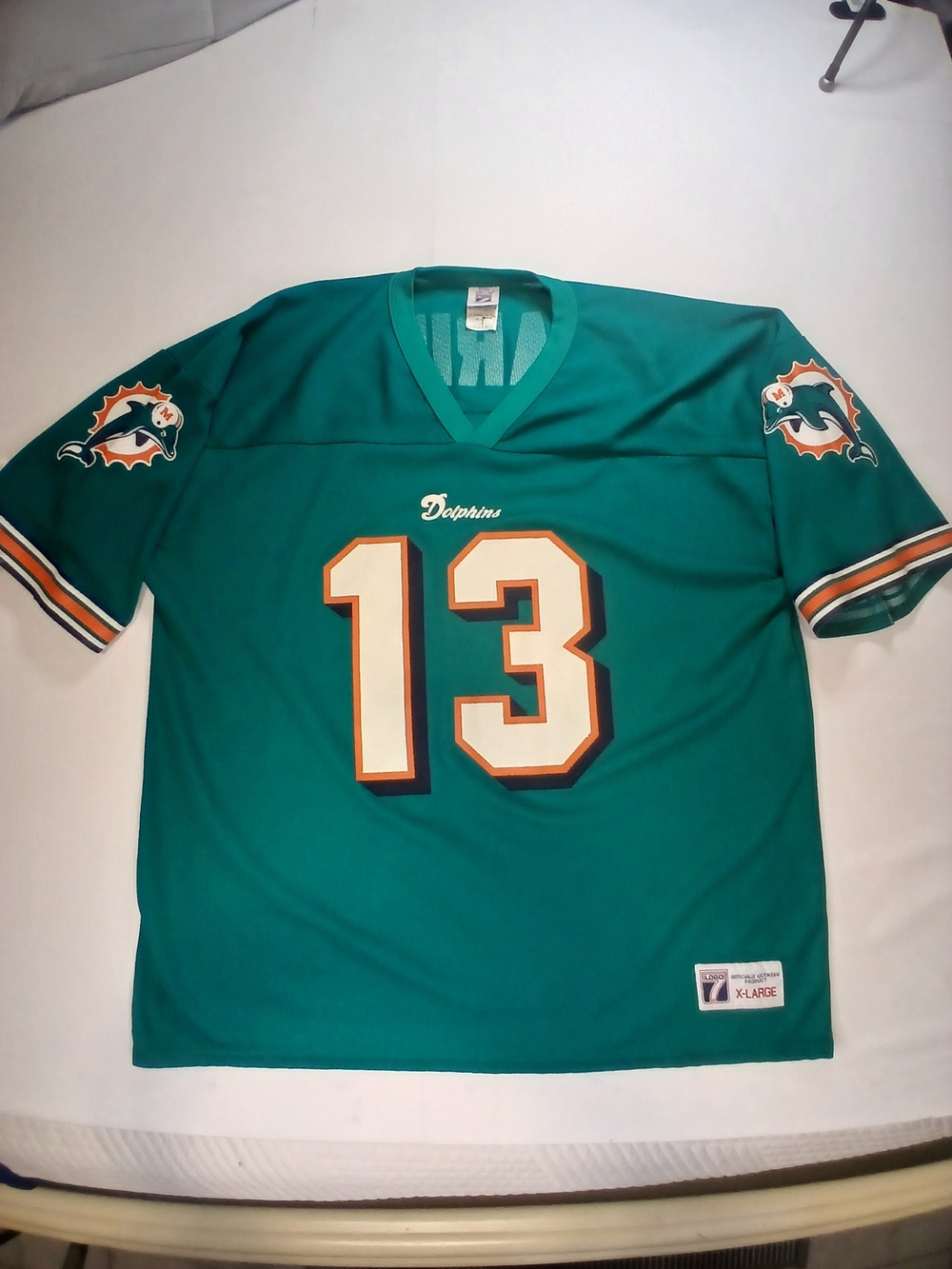 Vintage 90s Logo 7 Dan Marino Miami Dolphins Jersey #13 Men’s XL NFL